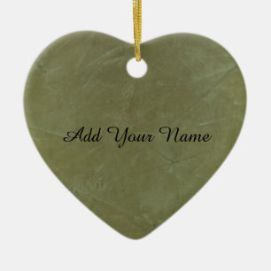 Solid Green Keramikornament