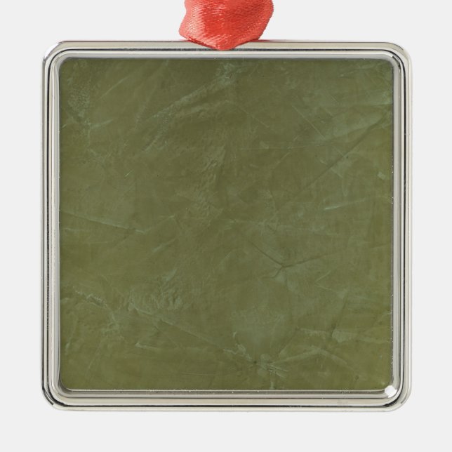 Solid Green Ornament Aus Metall (Vorne)