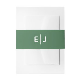 Solid Green Wedding Einladungsbanderole
