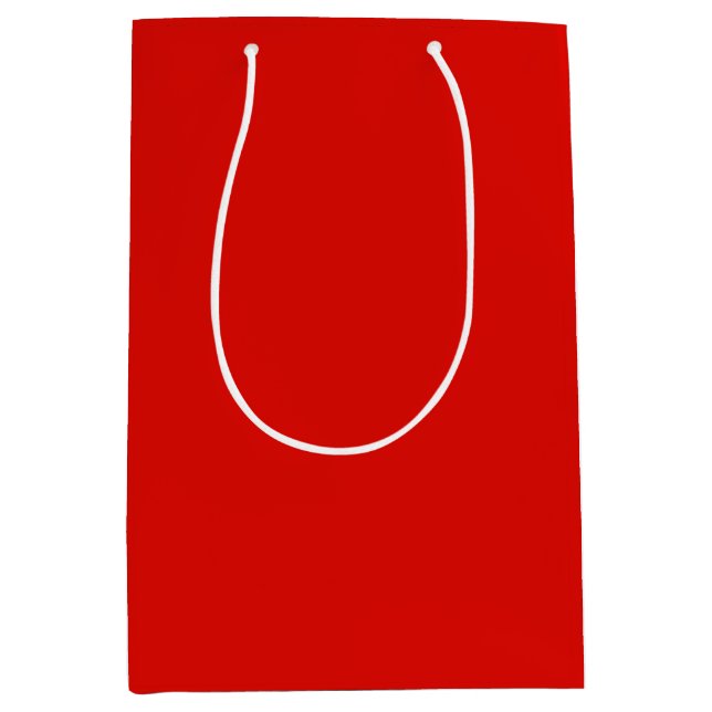 Solid Holly Red Mittlere Geschenktüte (Vorderseite)
