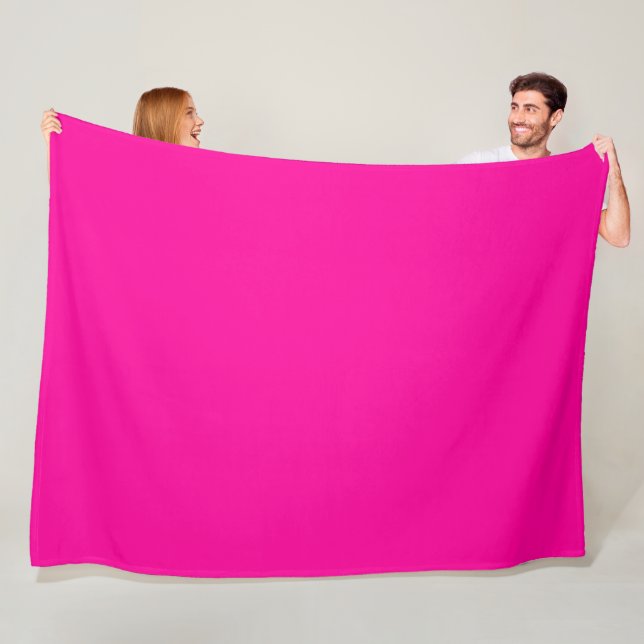 Solid Hot Pink Fleecedecke (Beispiel)