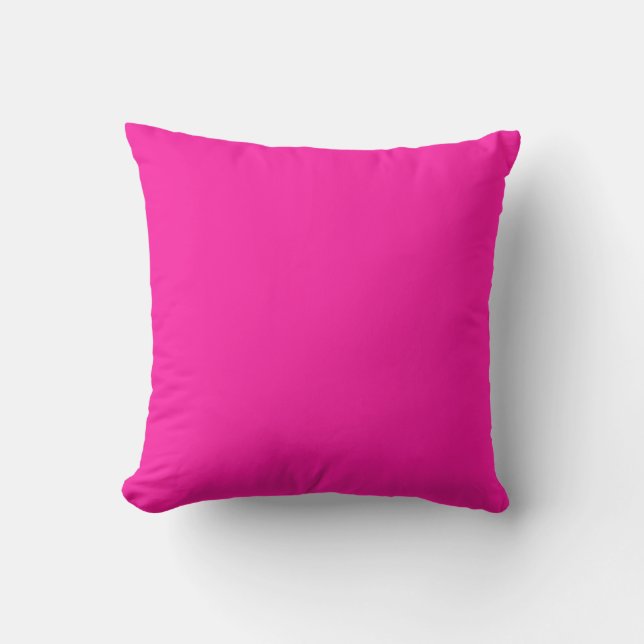Solid Hot Pink Kissen (Vorderseite)