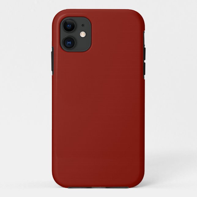 Solid Indian Red Case-Mate iPhone Hülle (Rückseite)