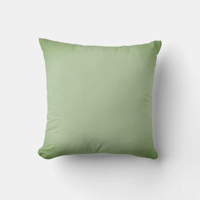 Solid Jade Green Celadon Kissen (Vorderseite)