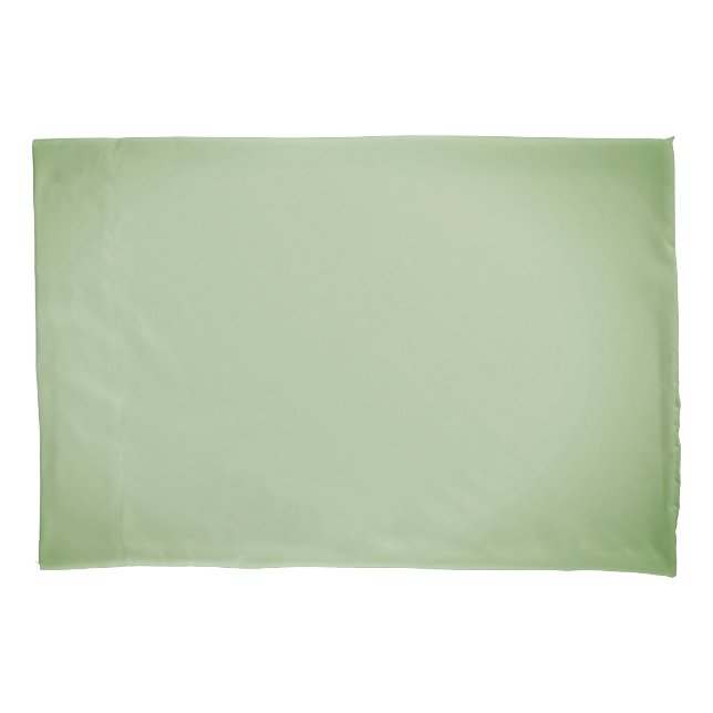 Solid Jade Green Celadon Kissenbezug (Vorderseite)