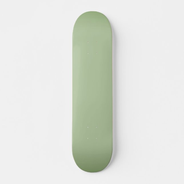 Solid Jade Green Celadon Skateboard (Vorne)