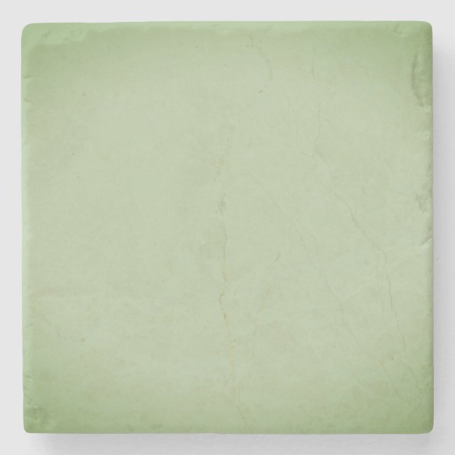 Solid Jade Green Celadon Steinuntersetzer (Vorderseite)