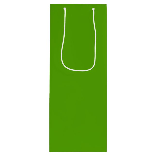 Solid Jolly Green Geschenktüte Für Weinflaschen (Vorderseite)