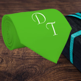 Solid Kelgreen - Ihre Monogramm-Hals-Krawatte Krawatte