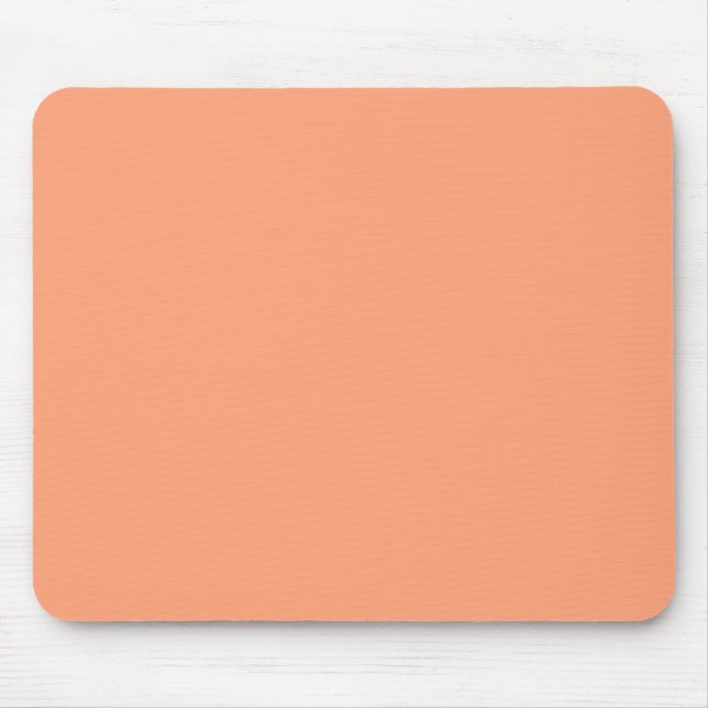 Solid Lachs Rosa Farbhintergrund anpassbar Mousepad (Vorne)
