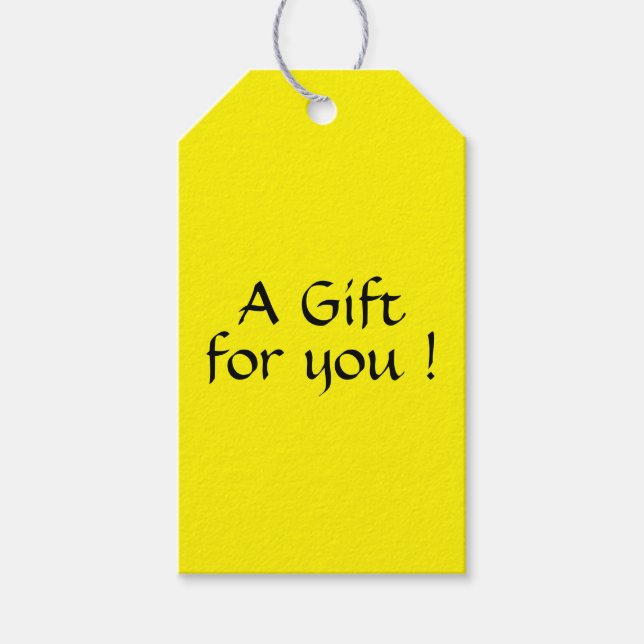 Solid Lemon Gift Tags Geschenkanhänger (Vorderseite)