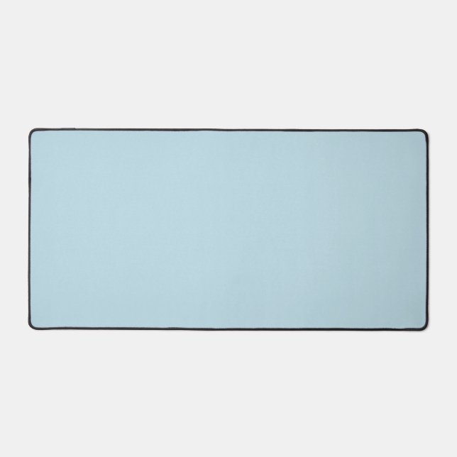 Solid Light Blue Background Desk Mat Schreibtischunterlage (Vorderseite)