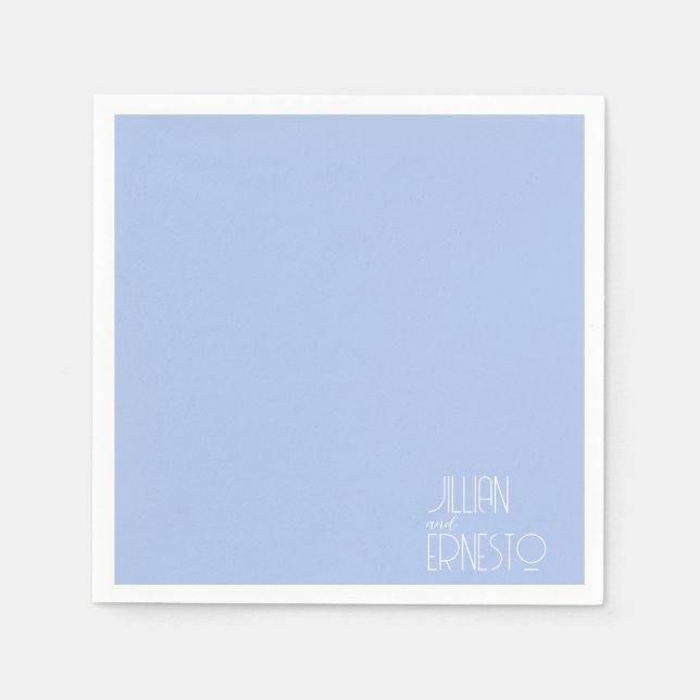 Solid Light Blue Lily of the Valley Custom Serviette (Vorderseite)