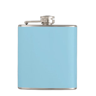 Solid Light Ice Blue Flachmann