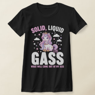 Solid Liquid Gas Unicorn – Funny Physics Science T-Shirt