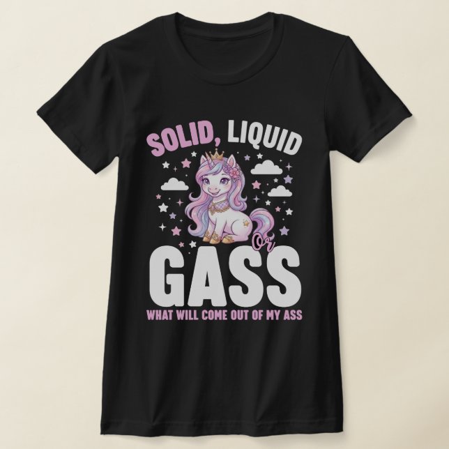 Solid Liquid Gas Unicorn – Funny Physics Science T-Shirt (Ablage )