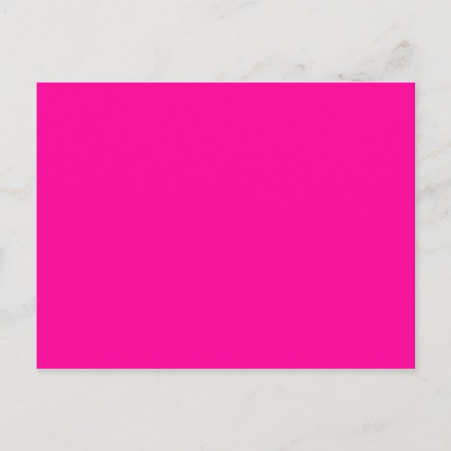 Solid Magenta Hintergrund Web Color FF0099 Postkarte (Vorderseite)