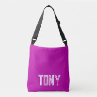 Solid Magenta Individuelle Name Monogram