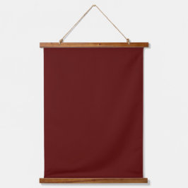 Solid Maroon 26"x36" Vertical Wandteppich Mit Holzrahmen