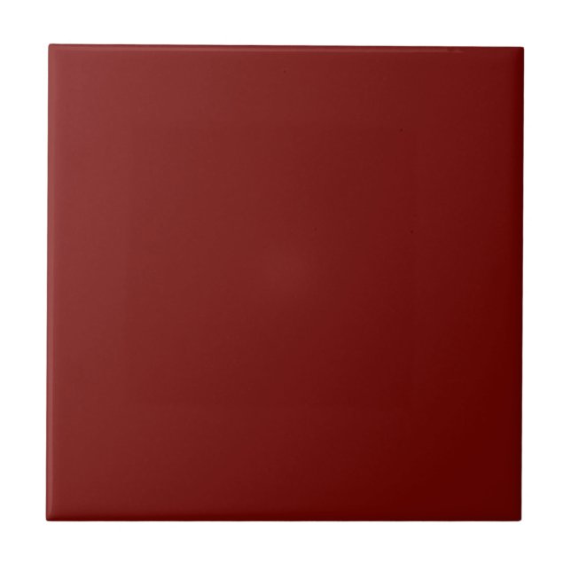 Solid Maroon Red Keramik Tile Fliese (Vorderseite)