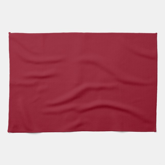 Solid Maroon Red Kitchen Handtuch (Horizontal)