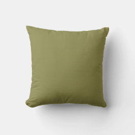 Solid Medium Tone Olive Green Kissen