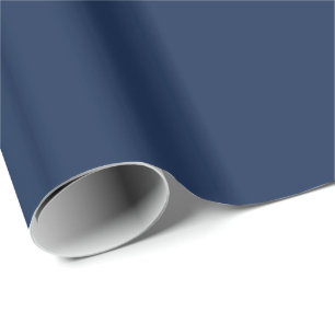 Solid Nautical Navy Blue Geschenkpapier