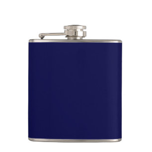 Solid Navy Blue Flachmann