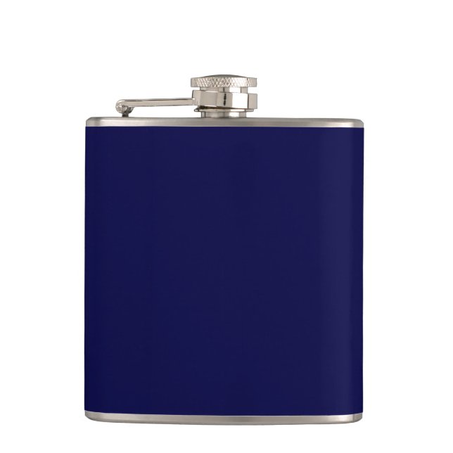Solid Navy Blue Flachmann (Vorderseite)