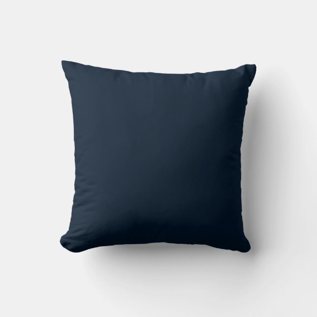 Solid Navy Blue Kissen (Vorderseite)