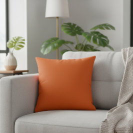 Solid Orange Cushion for Autumn Decorations Kissen