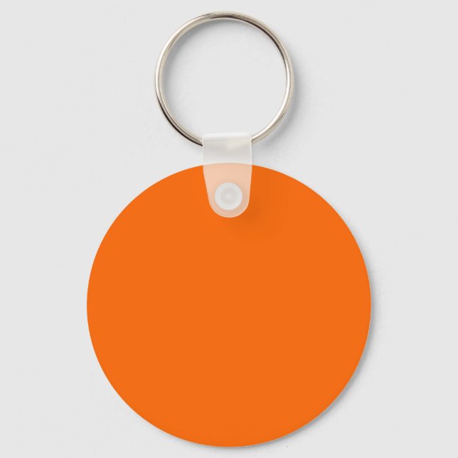Solid Orange Hintergrundfarbe FF6600 Schlüsselanhänger (Vorderseite)