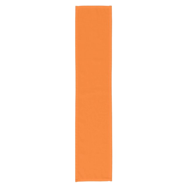 Solid Orange Kurzer Tischläufer (Vorderseite)