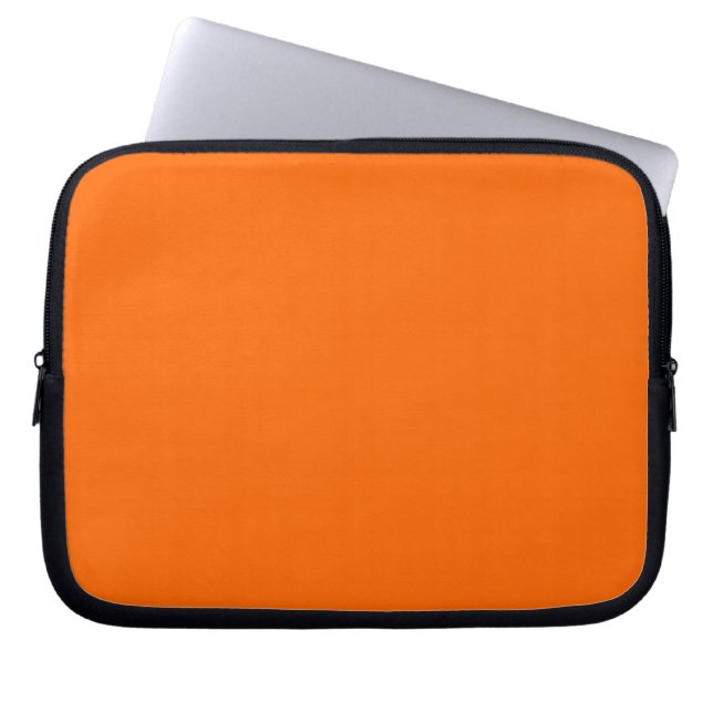 Solid Orange Laptopschutzhülle (Vorderseite)