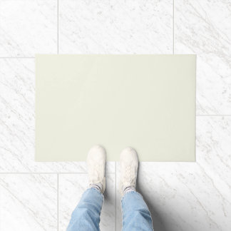 Solid Pale Butter Yellow Door Mat Fußmatte