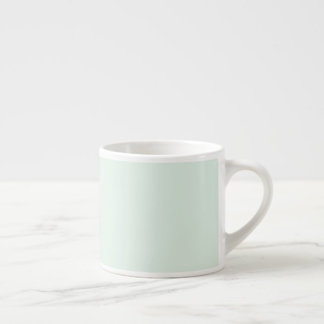 Solid Pale Mint Green Espresso Cup Espressotasse (Rechts)