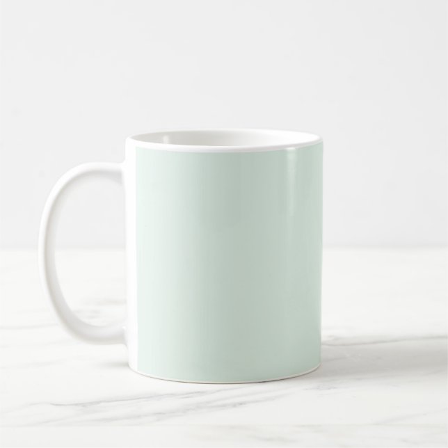 Solid Pale Mint Green Mug (Gauche)