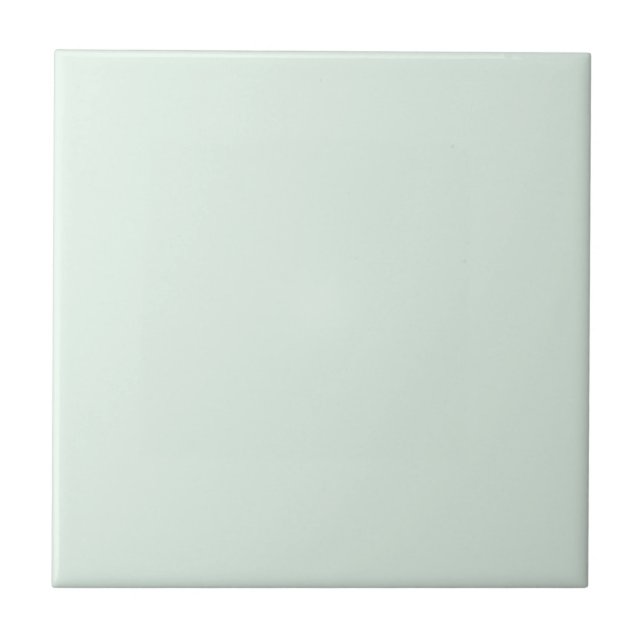Solid Pale Mint Green Tile Fliese (Vorderseite)