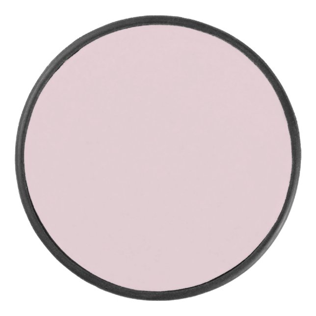 Solid Pastel Pink Eishockey Puck (Vorderseite)