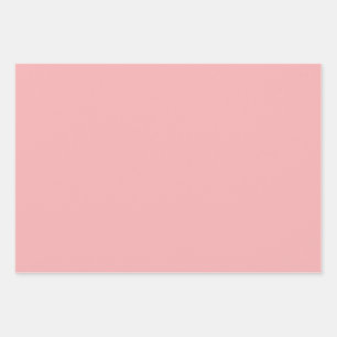 Solid Pastel Pink Geschenkpapier Set