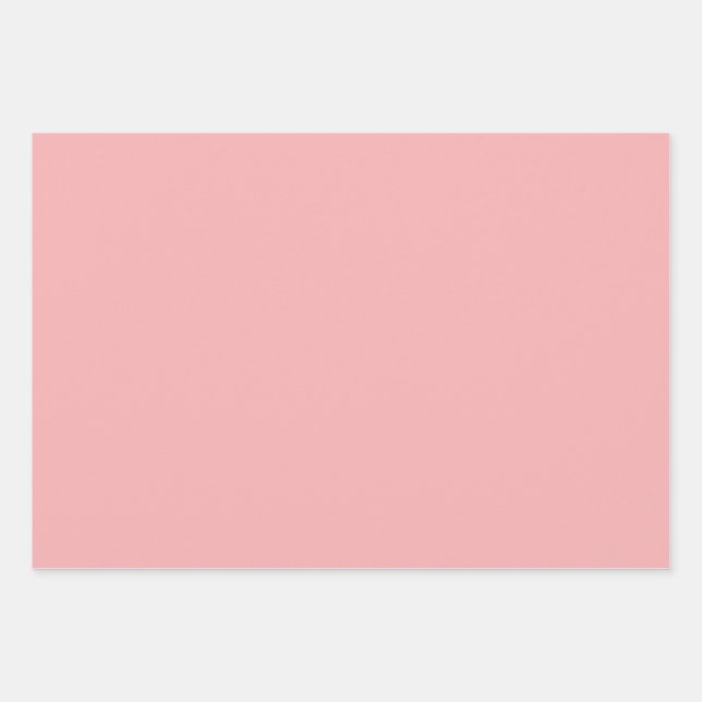 Solid Pastel Pink   Geschenkpapier Set (Vorderseite)