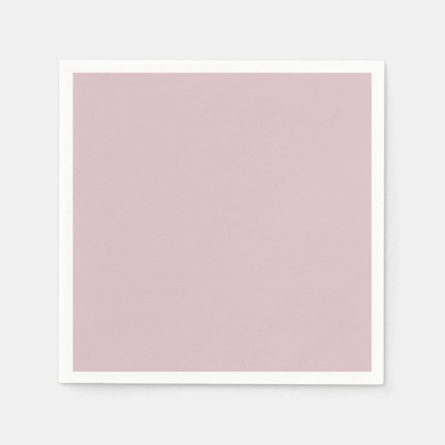 Solid Pastel Pink Serviette (Vorderseite)
