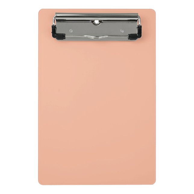 Solid Peach Farbe tropisch Mini Klemmbrett (Vorderseite)