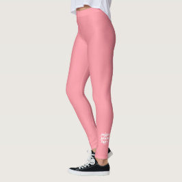 Solid Peach Personalisiert Leggings