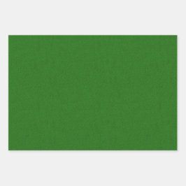 SOLID RED BLUE GREEN LINEN SEHEN PATTER GESCHENKPAPIER SET