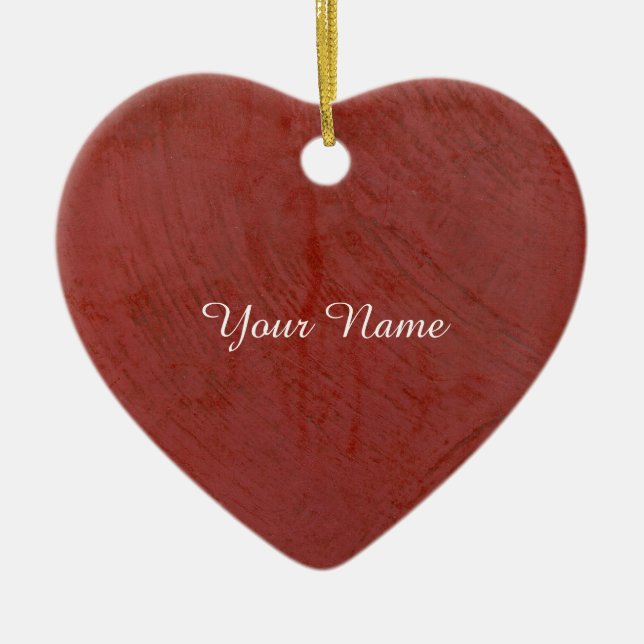 Solid Red Keramik Ornament (Vorne)