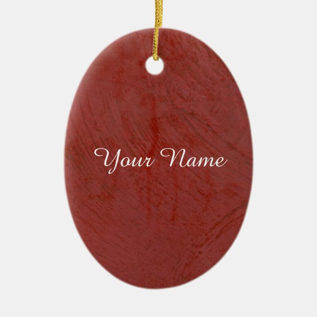 Solid Red Keramik Ornament (Vorne)