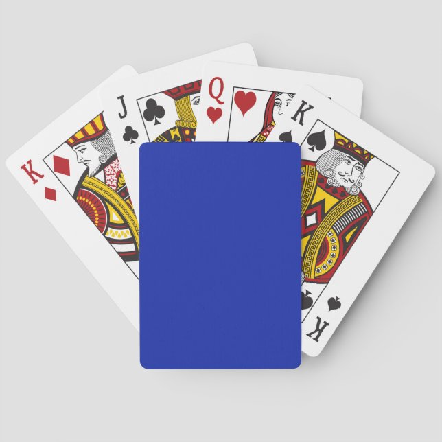 Solid Royal Blue Playing Cards Spielkarten (Rückseite)