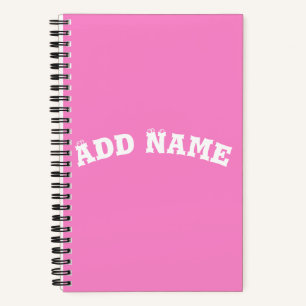 Solid Schlicht Taffy Baby Pink Notizbuch