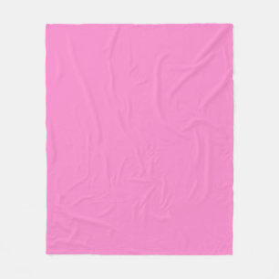 Solid schlicht Taffy Pink Fleecedecke